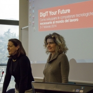 Da sinistra: Daria de Pretis, Roberta Cocco, foto Luca Valenzin, archivio Università di Trento